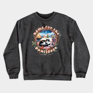 Home For The Holidays Aspen Tuxedo Life 2BT Crewneck Sweatshirt